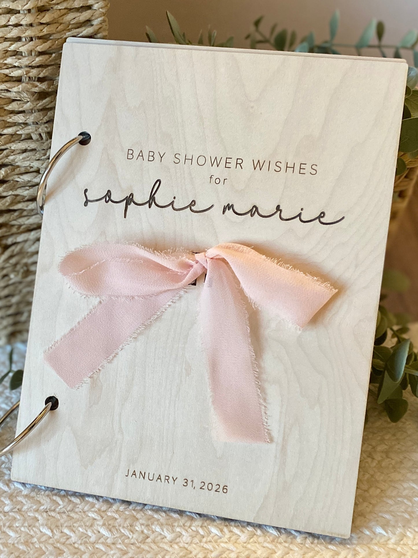 Baby Shower Wishes Keepsake Card Holder
