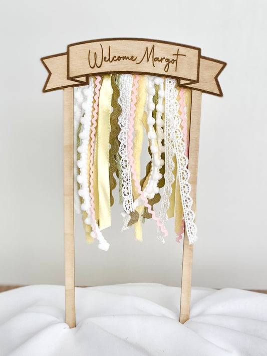 Custom Fringe Cake Topper