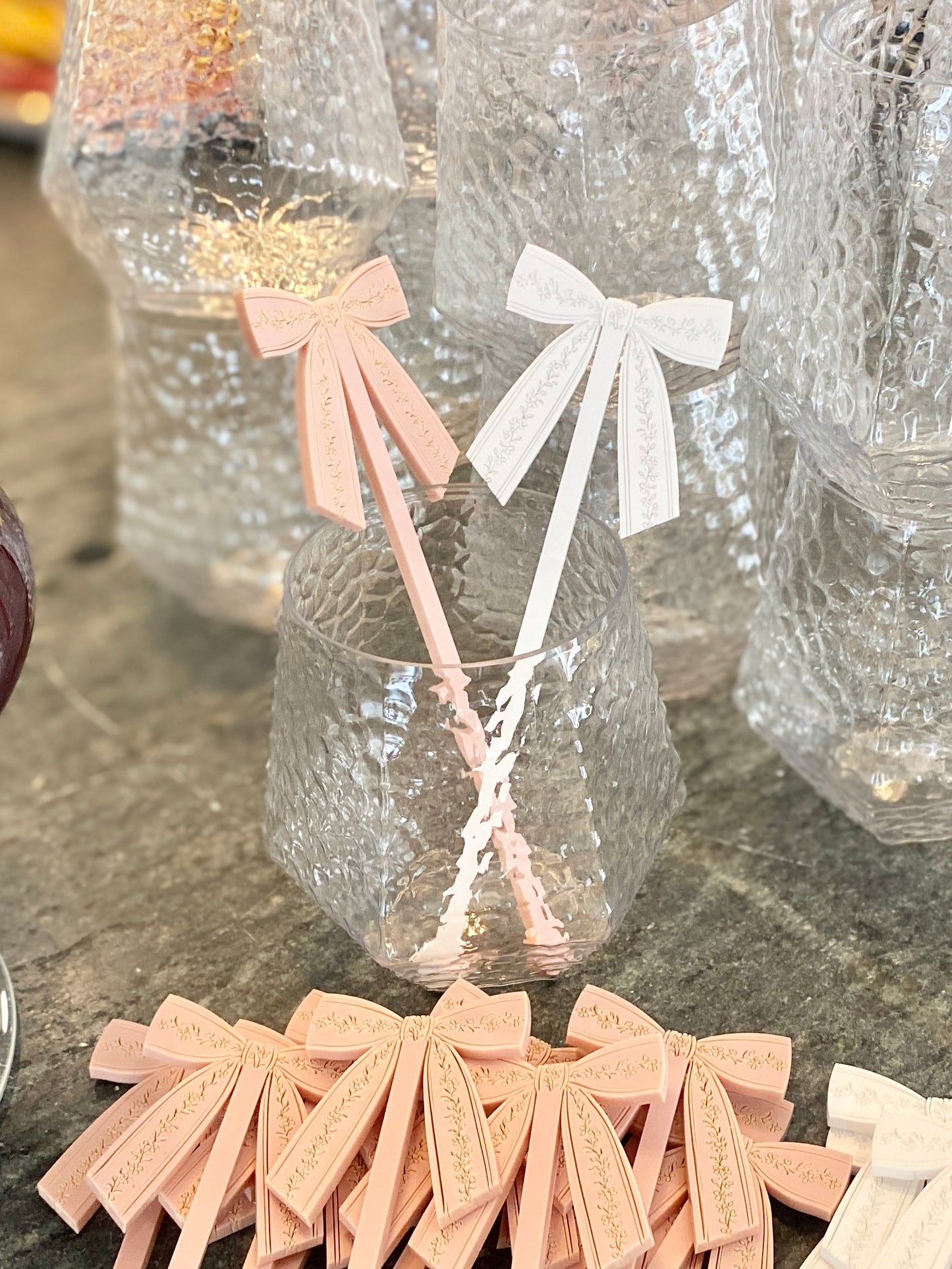 Bow Drink Stir Sticks