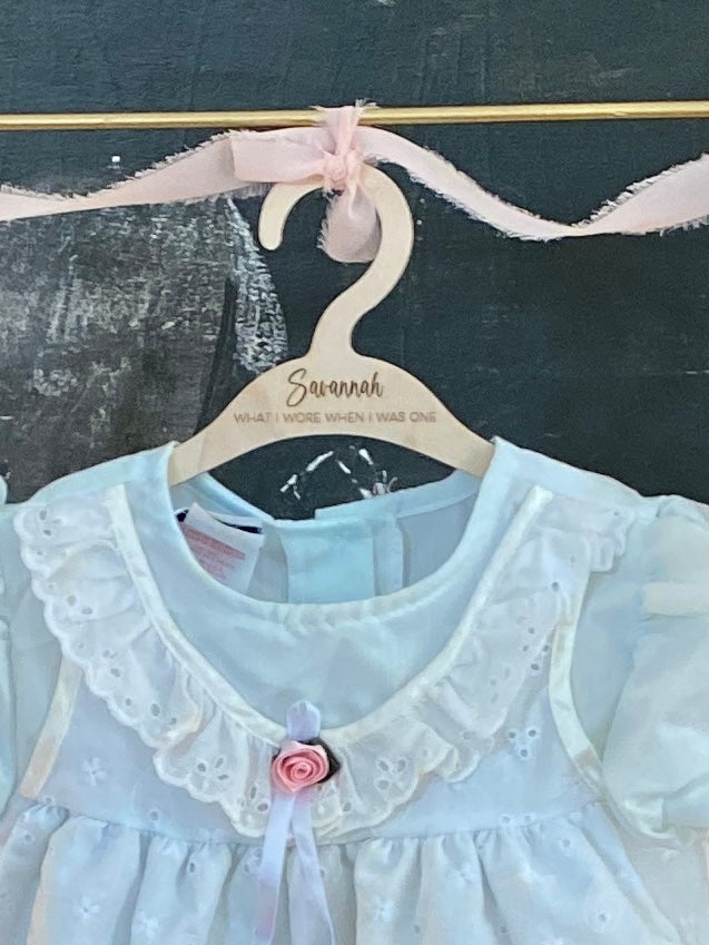 Baby Shower Keepsake Outfit Hanger
