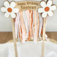 Daisy Fringe Cake Topper
