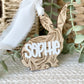 Personalized Floral Bunny Tag