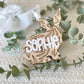 Personalized Floral Bunny Tag