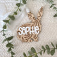 Personalized Floral Bunny Tag