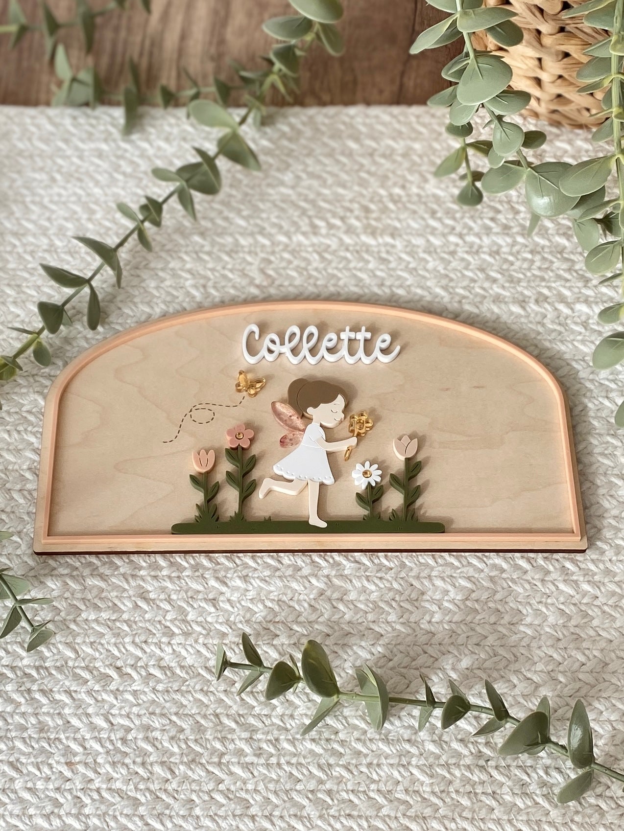 Personalized Garden Fairy Name Plaque