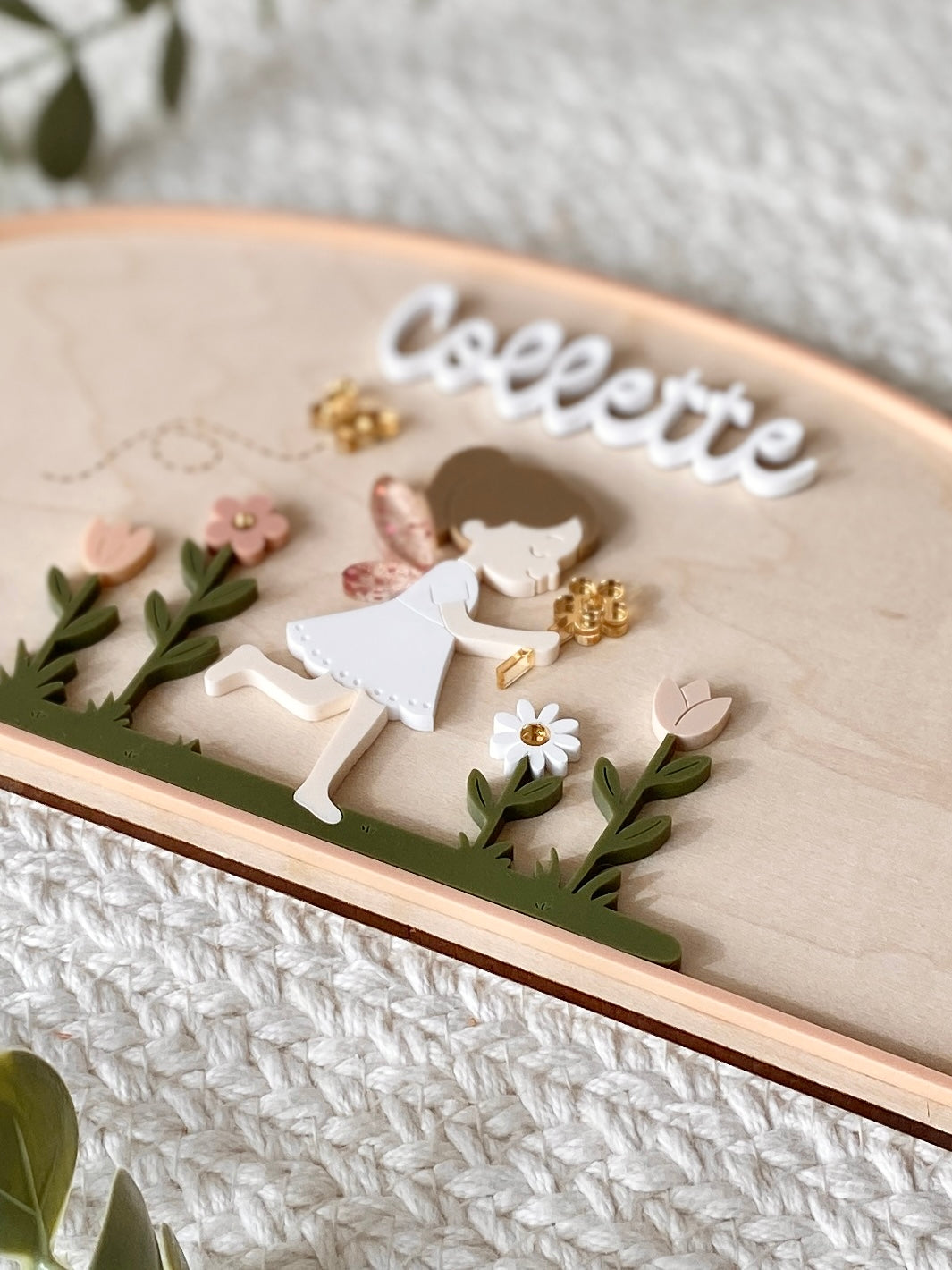 Personalized Garden Fairy Name Plaque