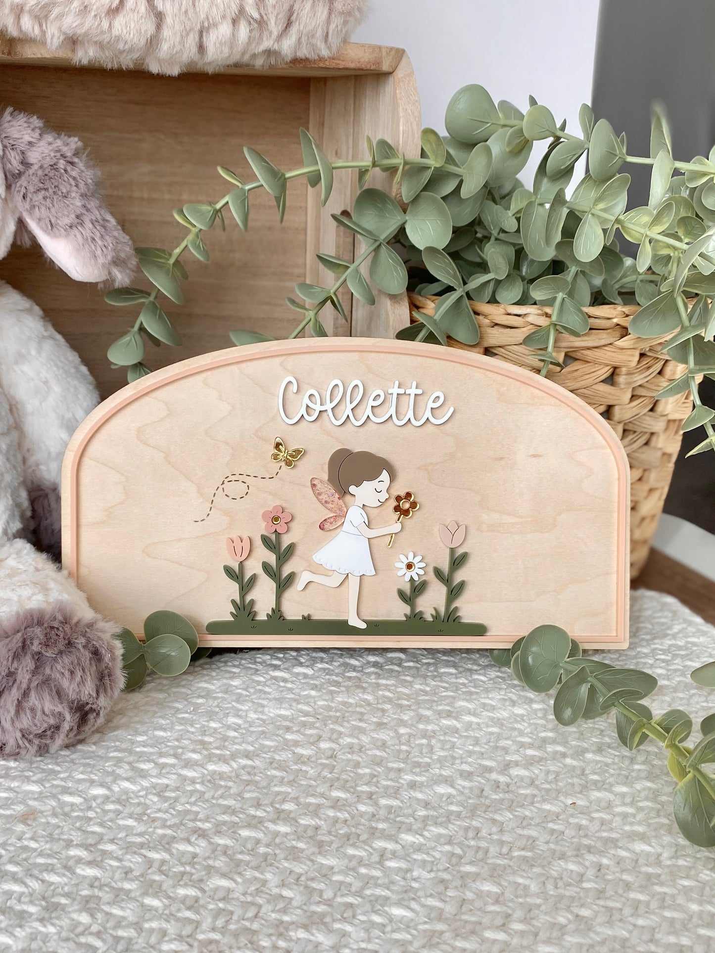 Personalized Garden Fairy Name Plaque