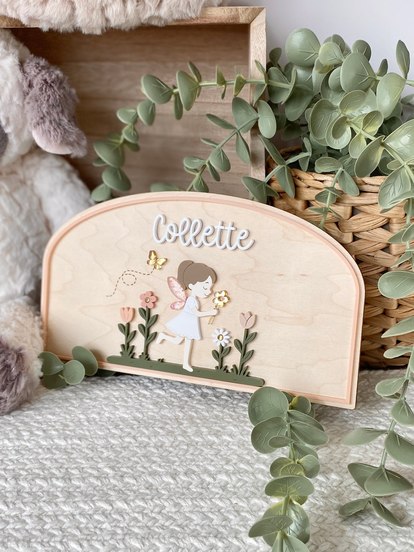 Personalized Garden Fairy Name Plaque