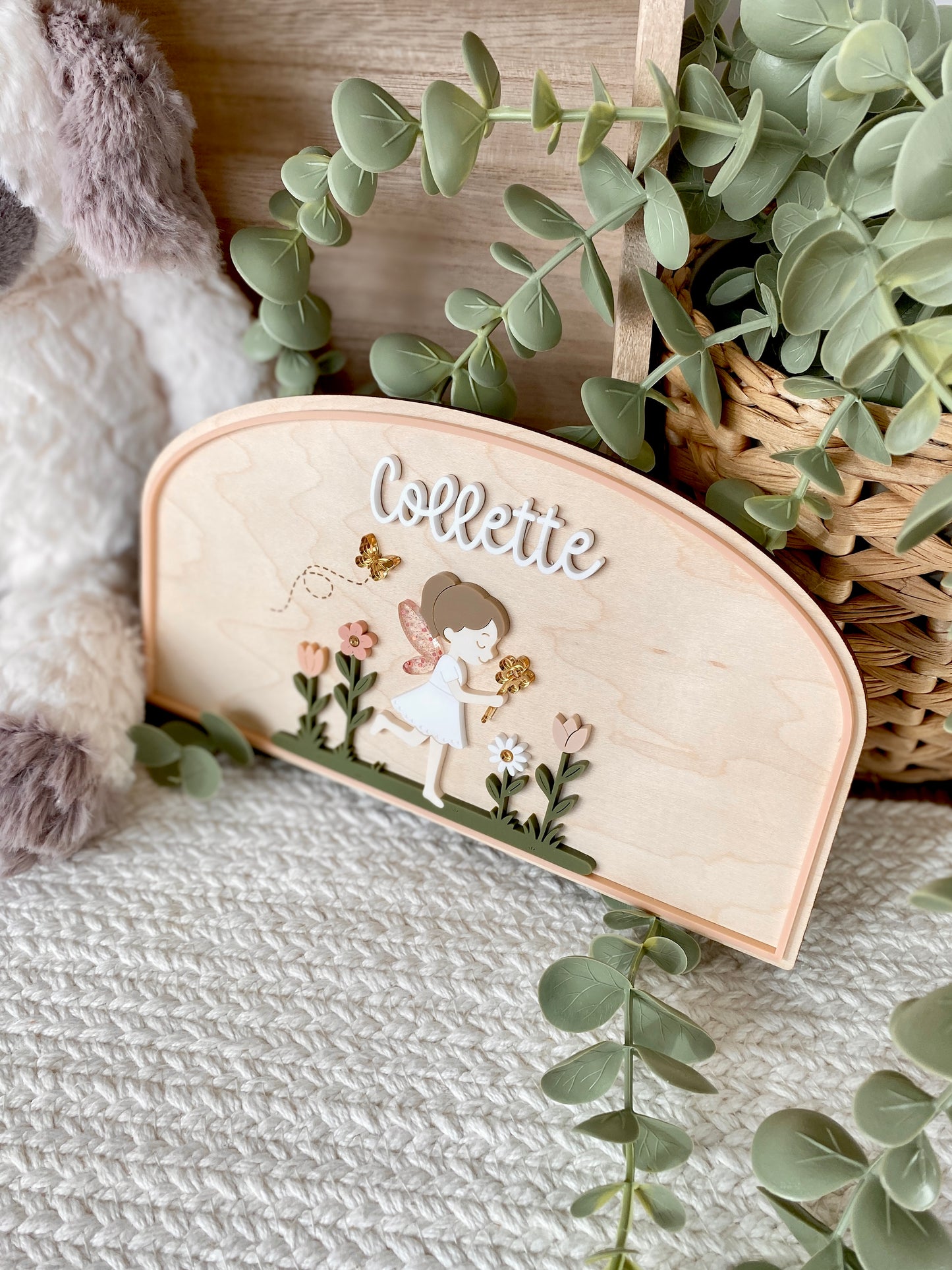 Personalized Garden Fairy Name Plaque
