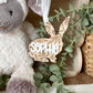 Personalized Floral Bunny Tag
