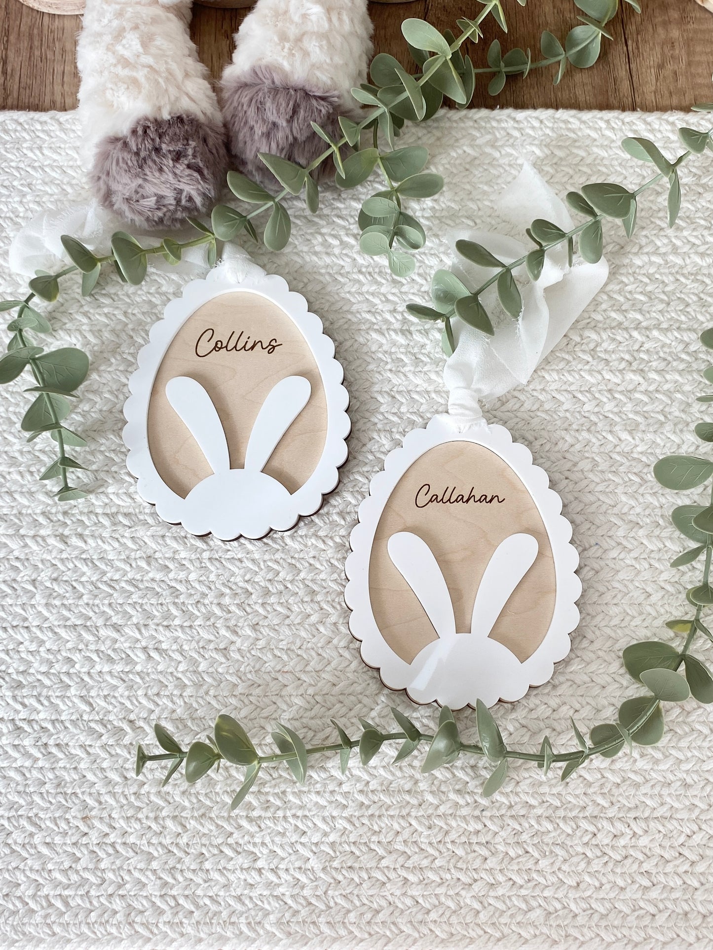 Personalized Bunny Easter Tag