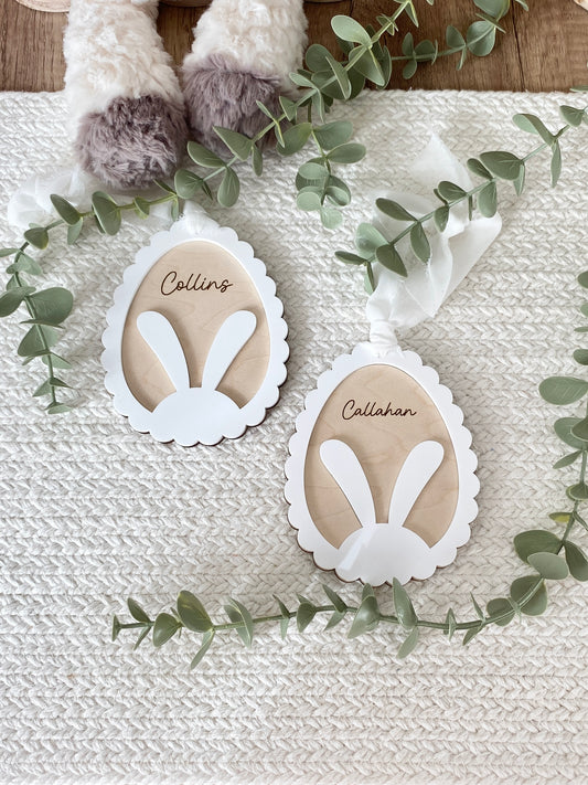 Personalized Bunny Easter Tag