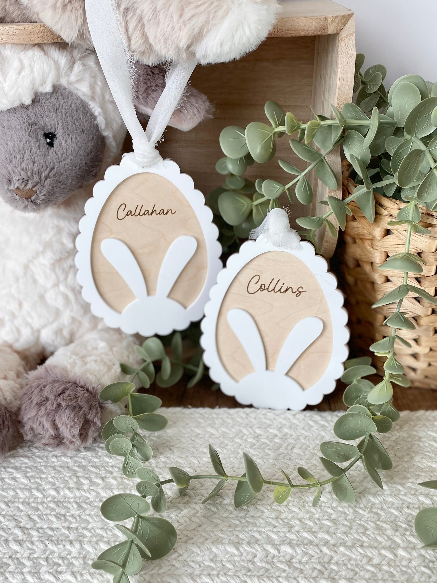 Personalized Bunny Easter Tag