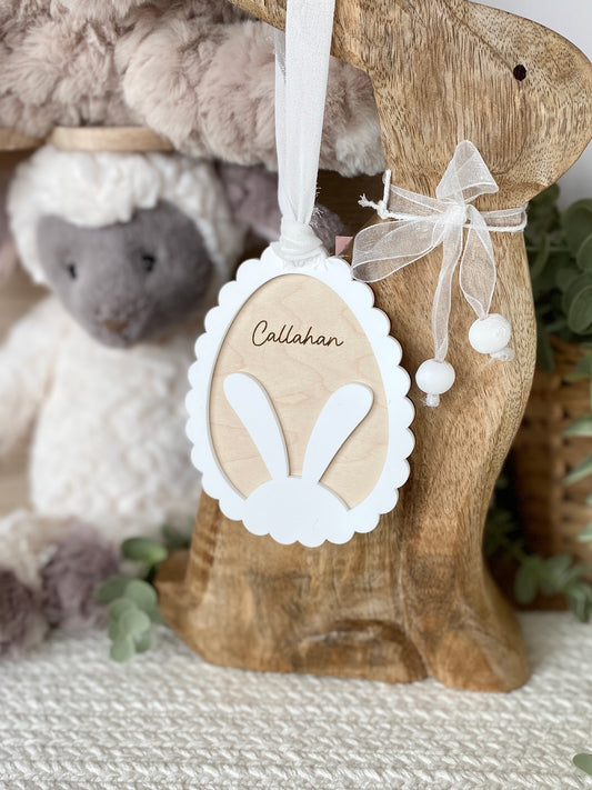 Personalized Bunny Easter Tag