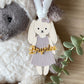 Personalized Easter Basket Tag – Floppy Ear Bunny
