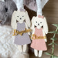 Personalized Easter Basket Tag – Floppy Ear Bunny