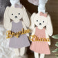 Personalized Easter Basket Tag – Floppy Ear Bunny