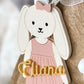 Personalized Easter Basket Tag – Floppy Ear Bunny