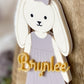 Personalized Easter Basket Tag – Floppy Ear Bunny