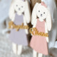 Personalized Easter Basket Tag – Floppy Ear Bunny