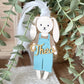 Personalized Easter Basket Tag – Floppy Ear Bunny