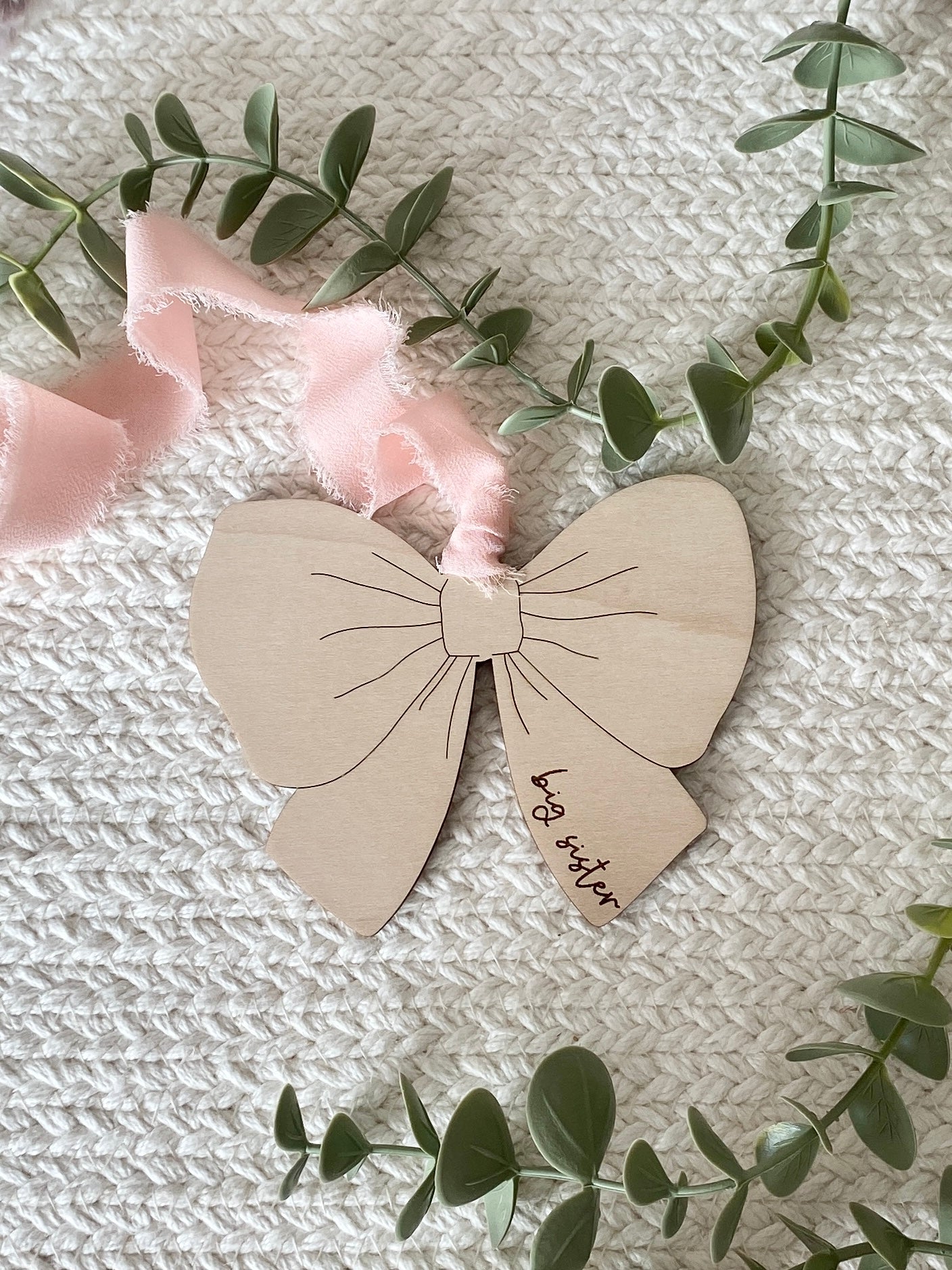Big Sister Keepsake Tag