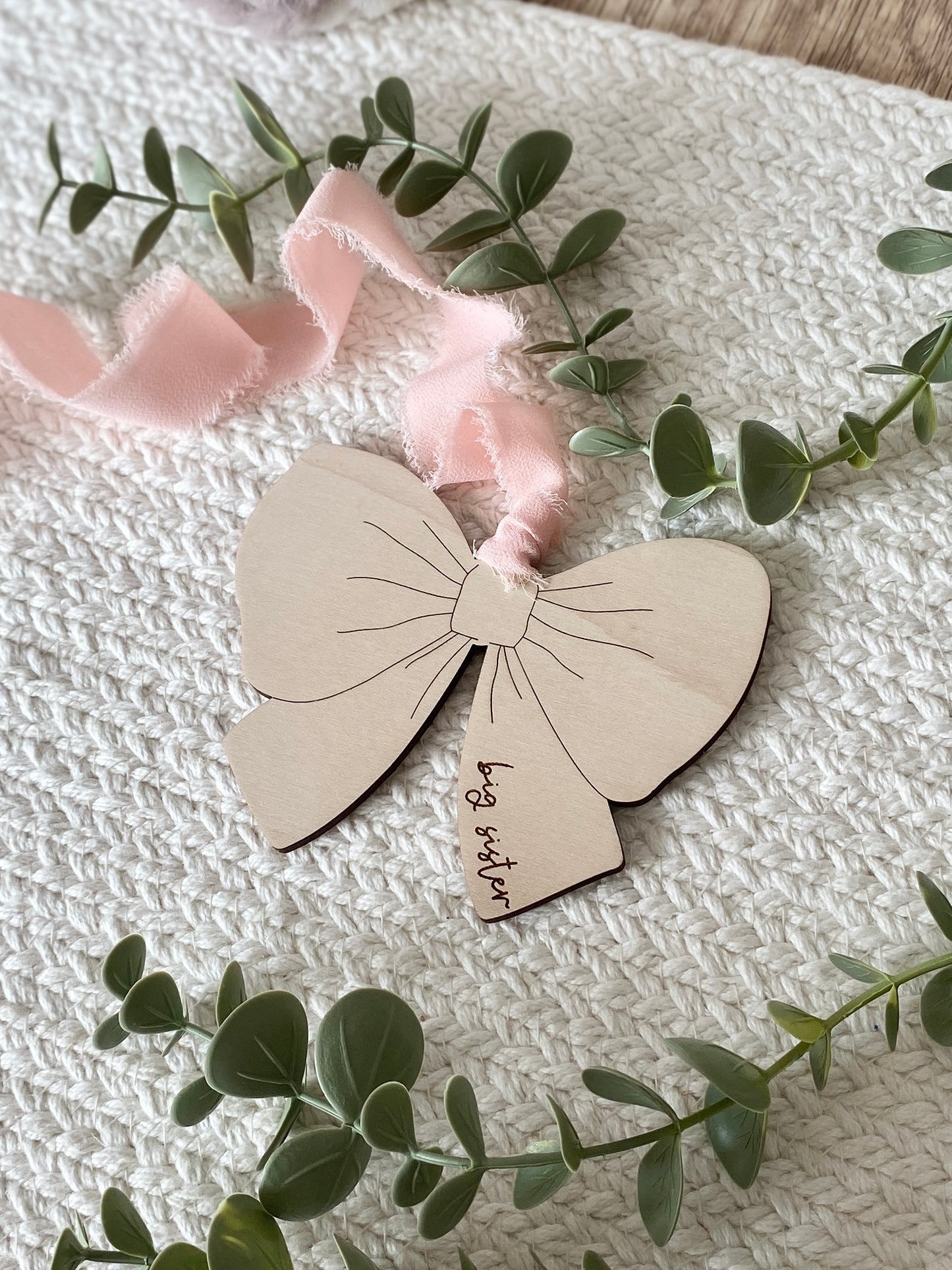 Big Sister Keepsake Tag