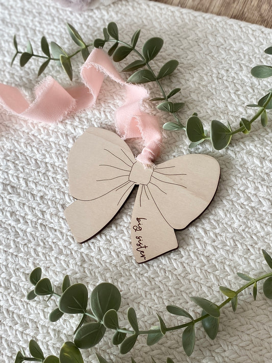 Big Sister Keepsake Tag