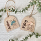 Personalized Hat Bunny Easter Basket Tag