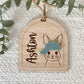 Personalized Hat Bunny Easter Basket Tag