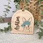 Personalized Hat Bunny Easter Basket Tag