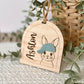 Personalized Hat Bunny Easter Basket Tag