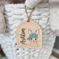 Personalized Hat Bunny Easter Basket Tag