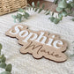 Personalized Birth Name Sign | Newborn Photo Announcement Prop