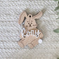 Personalized Stitched Bunny Easter Basket Tag
