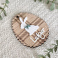 Personalized Plaid Bunny Easter Basket Tag
