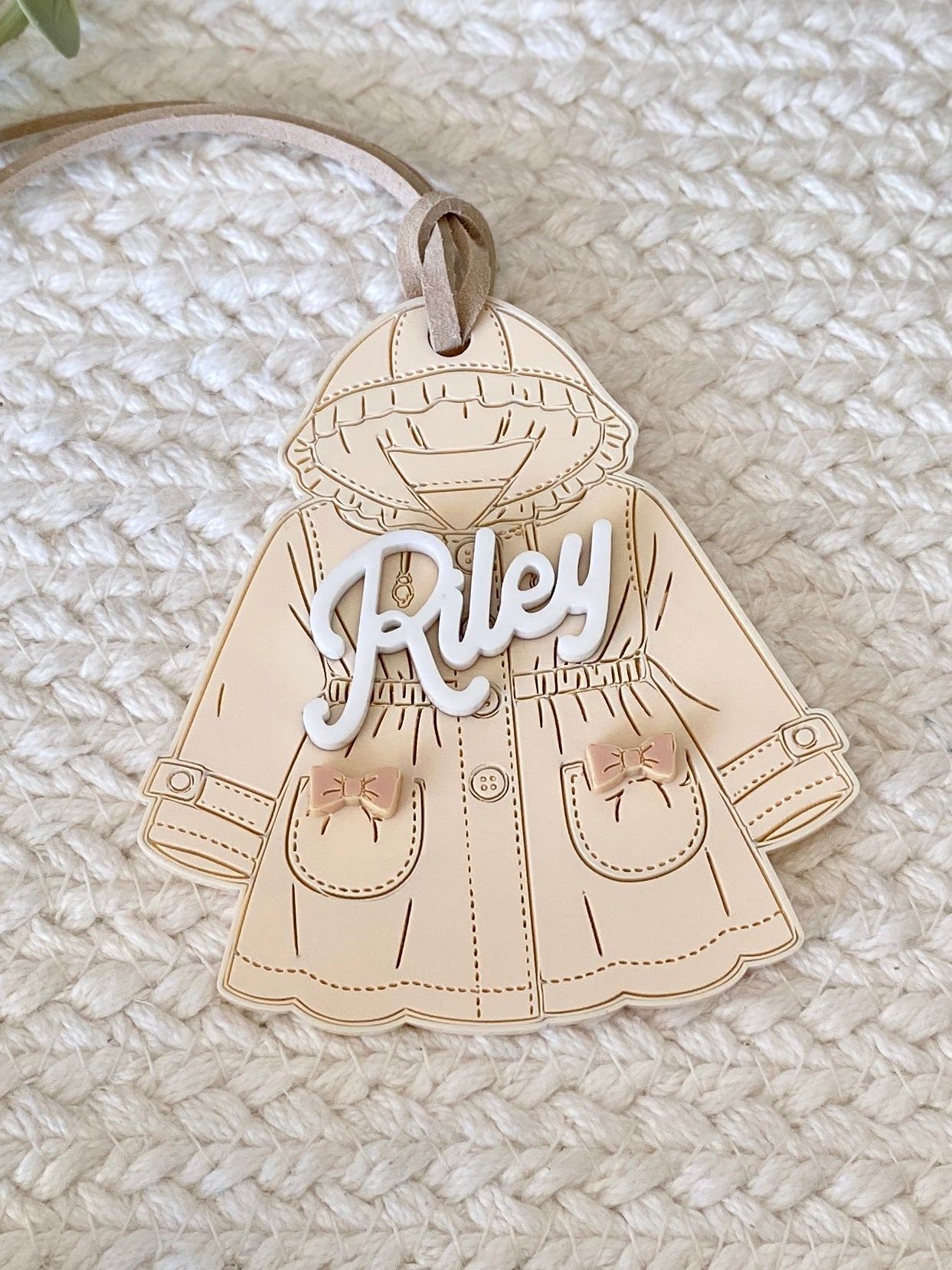 Personalized Spring Coat Name Tag