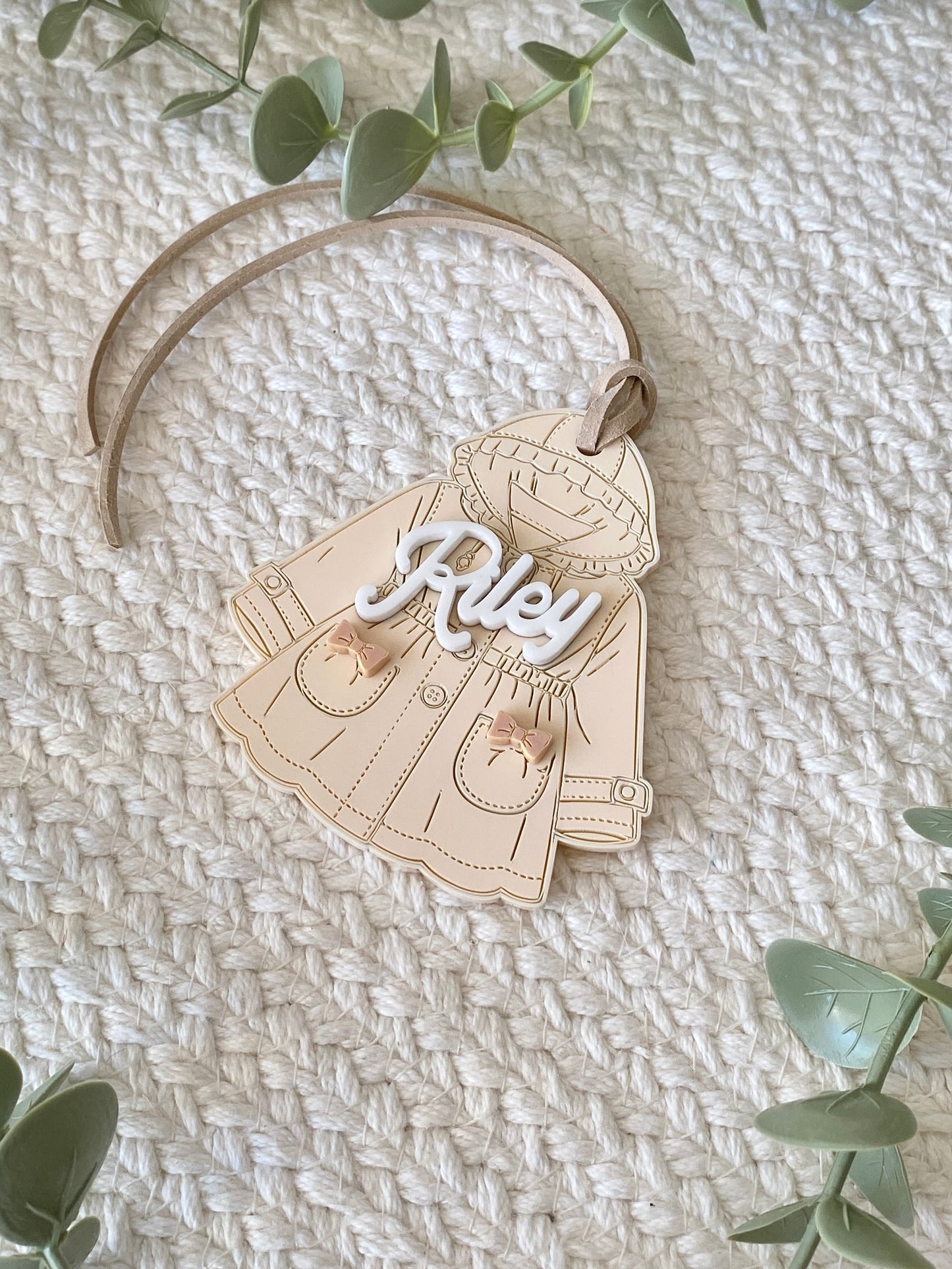 Personalized Spring Coat Name Tag