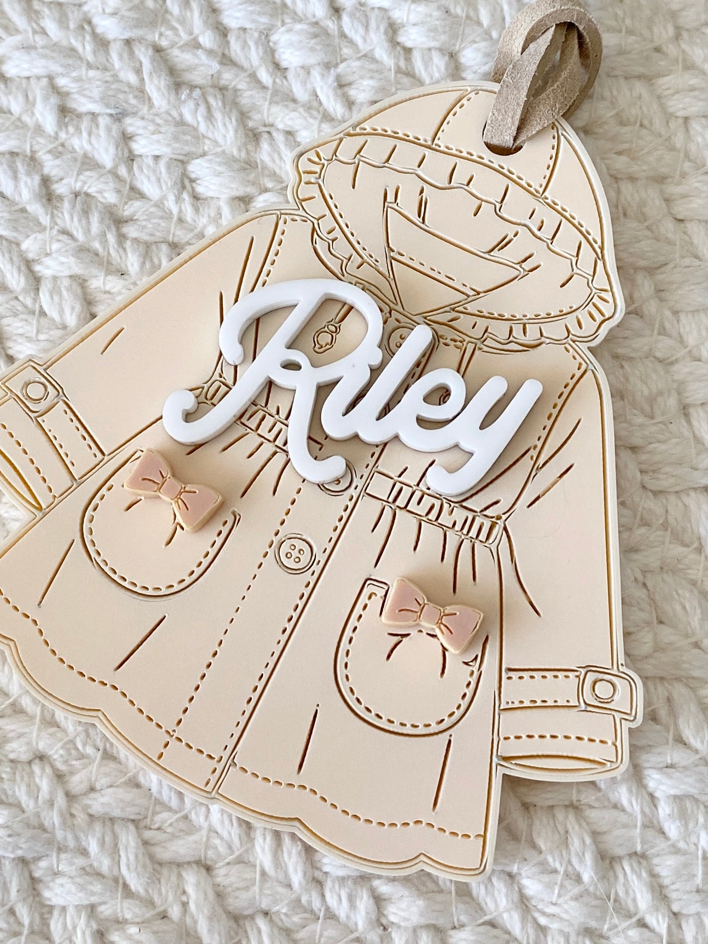 Personalized Spring Coat Name Tag