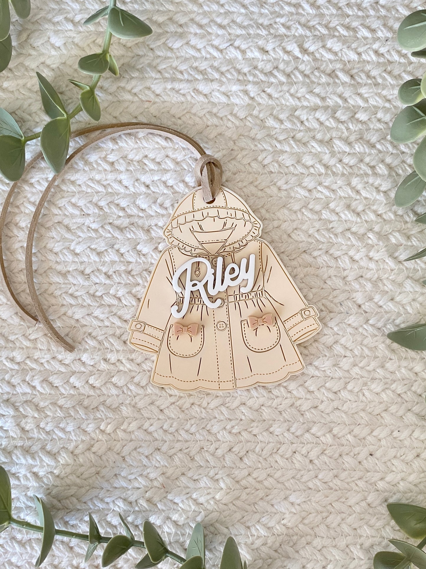 Personalized Spring Coat Name Tag