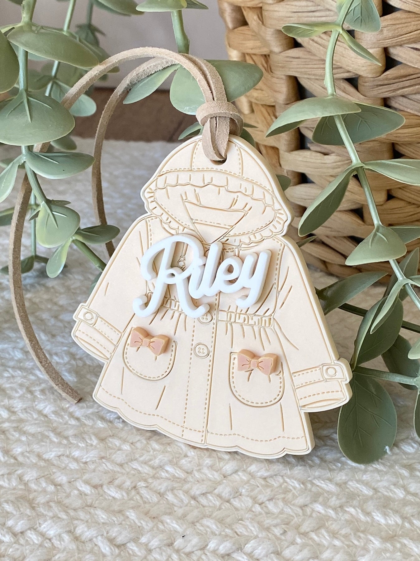 Personalized Spring Coat Name Tag