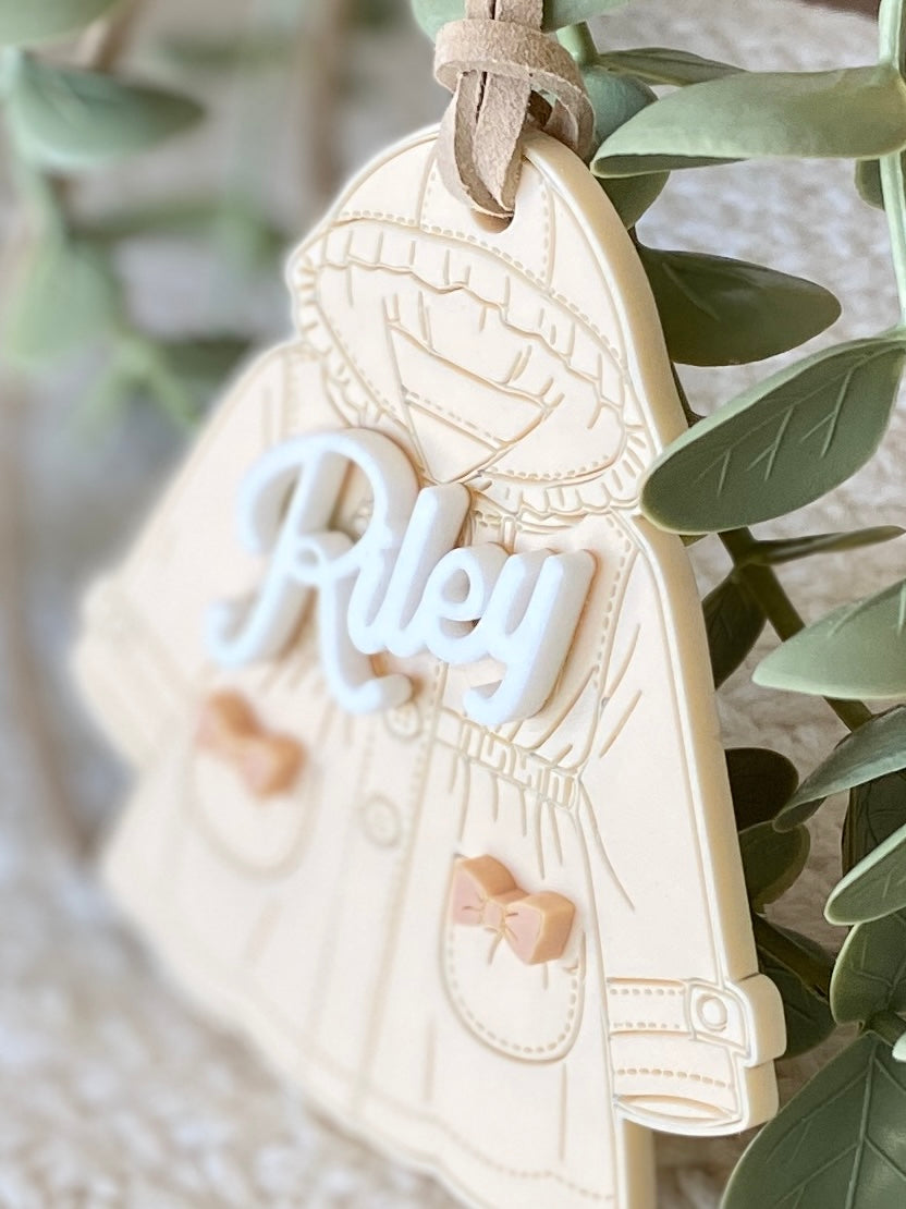 Personalized Spring Coat Name Tag