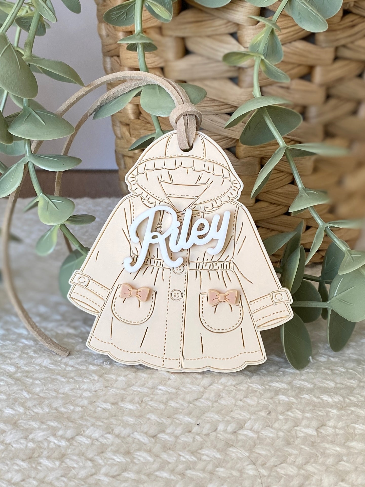 Personalized Spring Coat Name Tag