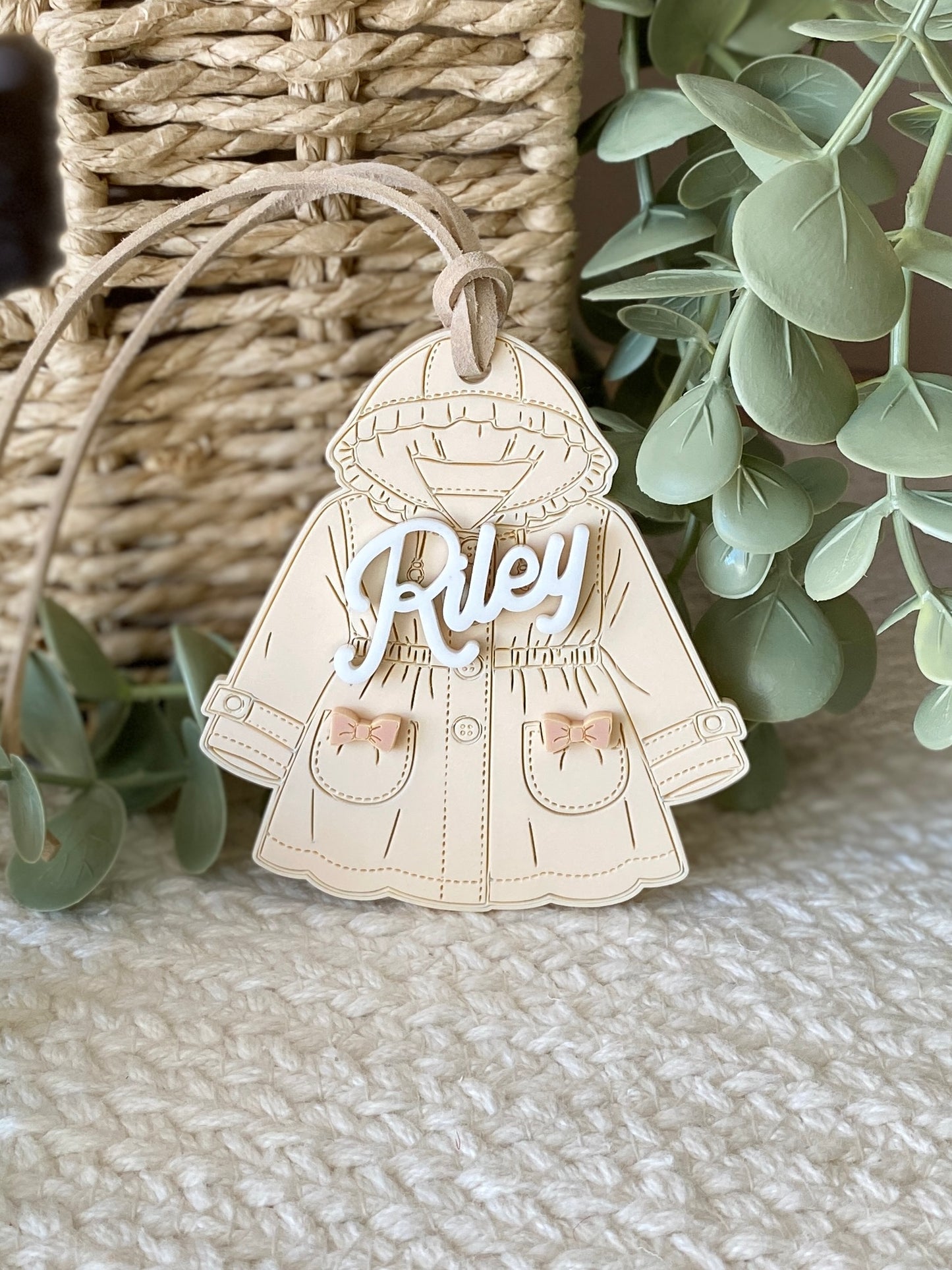 Personalized Spring Coat Name Tag