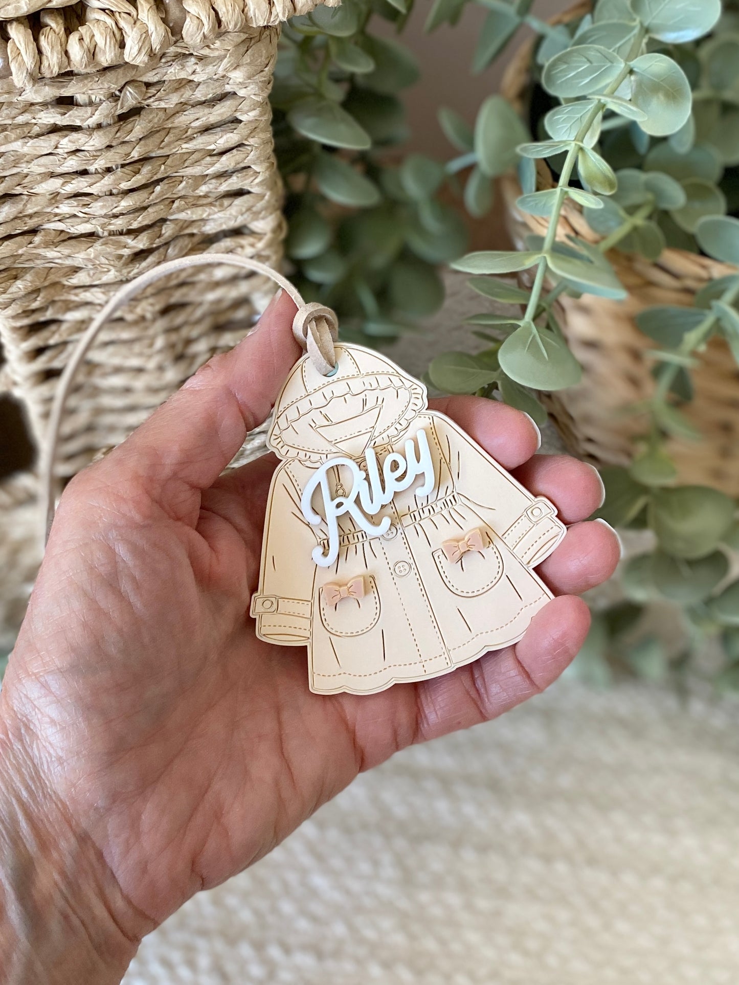 Personalized Spring Coat Name Tag