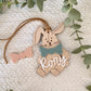 Personalized Stitched Bunny Easter Basket Tag