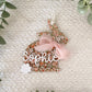Floral Signature Easter Name Tag | Personalized Bunny, Cross or Scalloped Keepsake