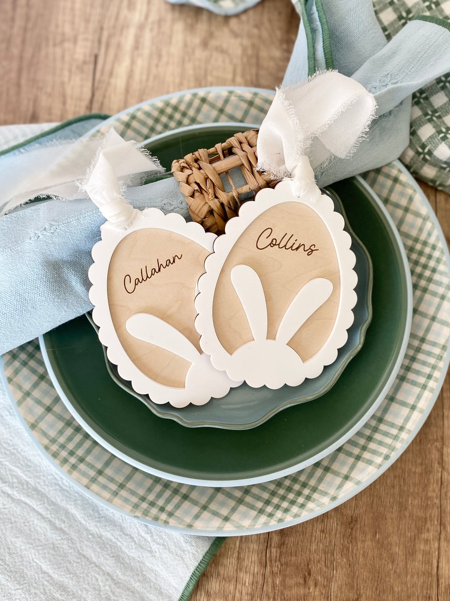 Personalized Bunny Easter Tag