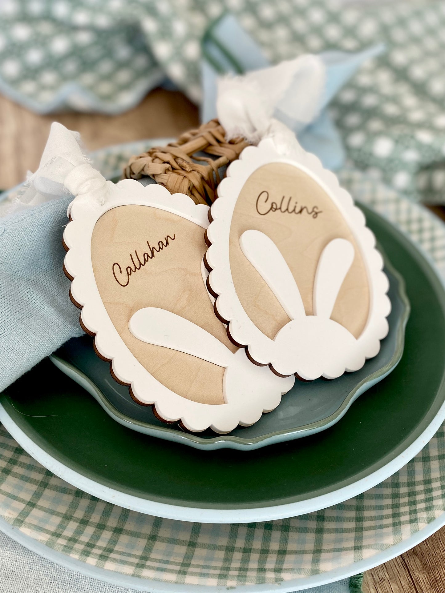 Personalized Bunny Easter Tag
