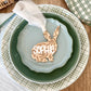 Personalized Floral Bunny Tag